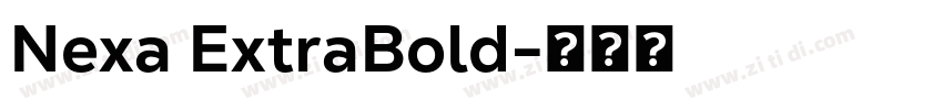 Nexa ExtraBold字体转换 Nexa ExtraBold字体转换